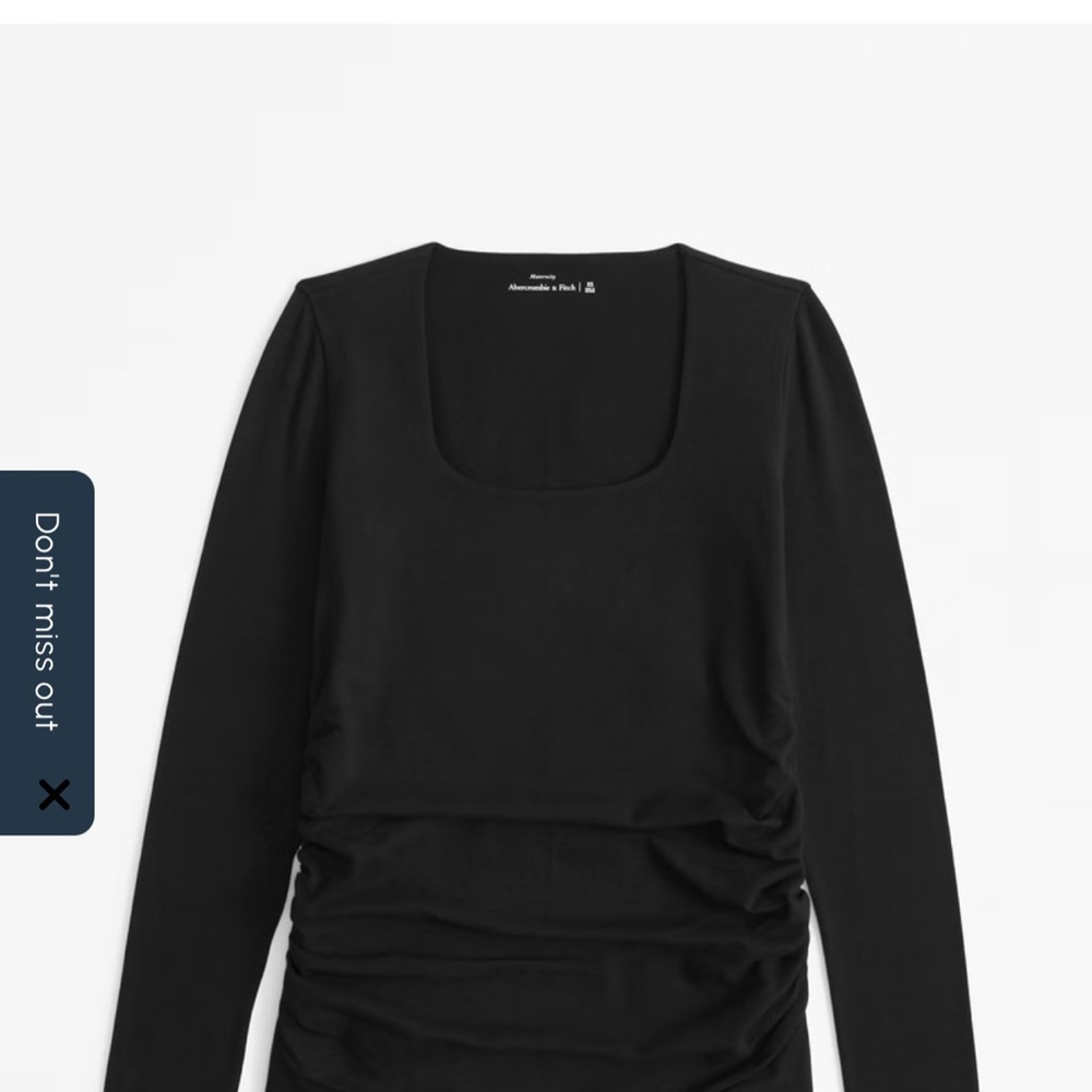 Abercrombie & Fitch Black Long Sleeve Top
